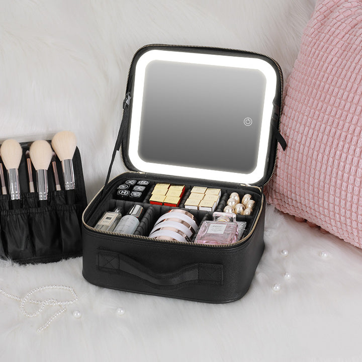 LED Cosmetic Case With Mirror