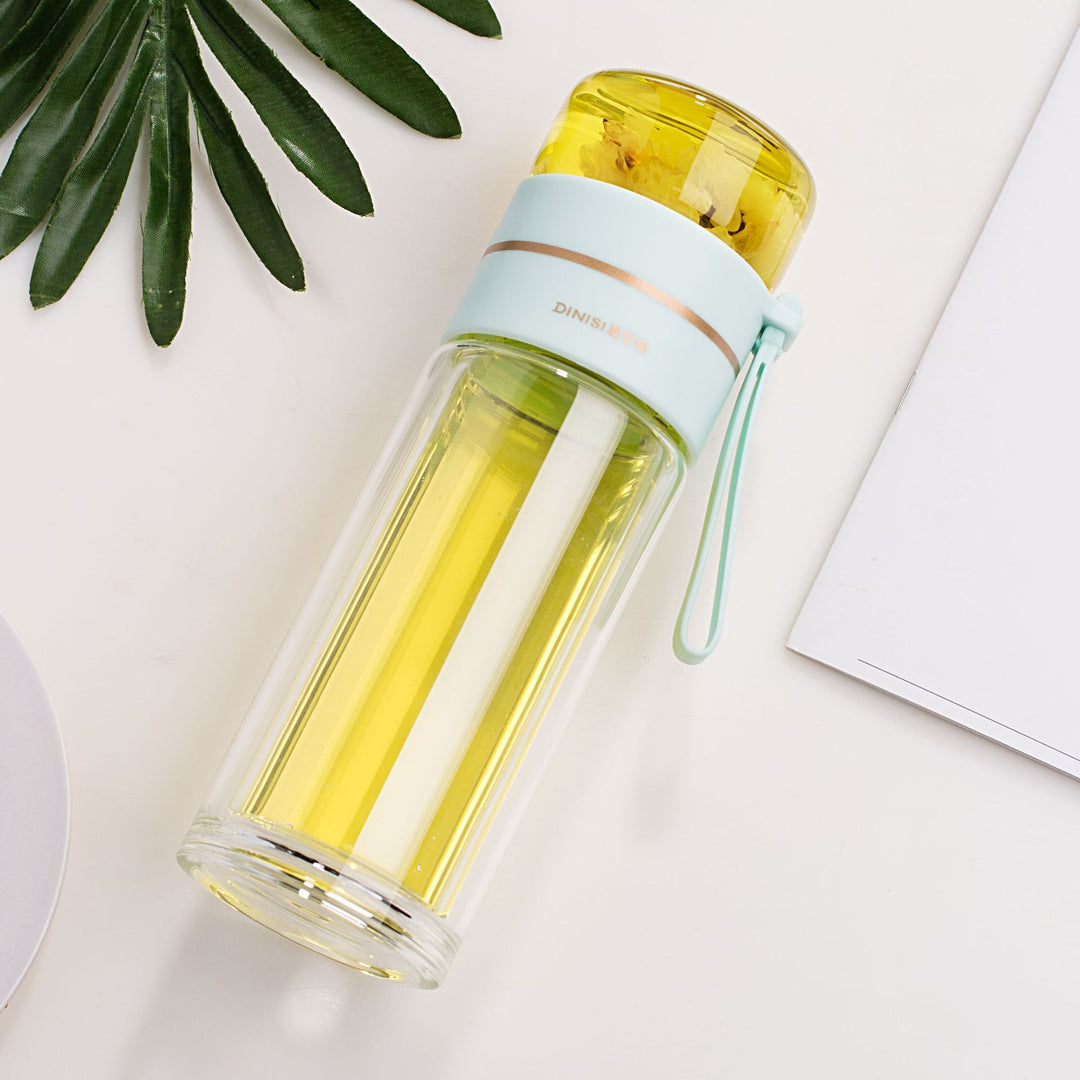 Double Wall Glass Water Bottle