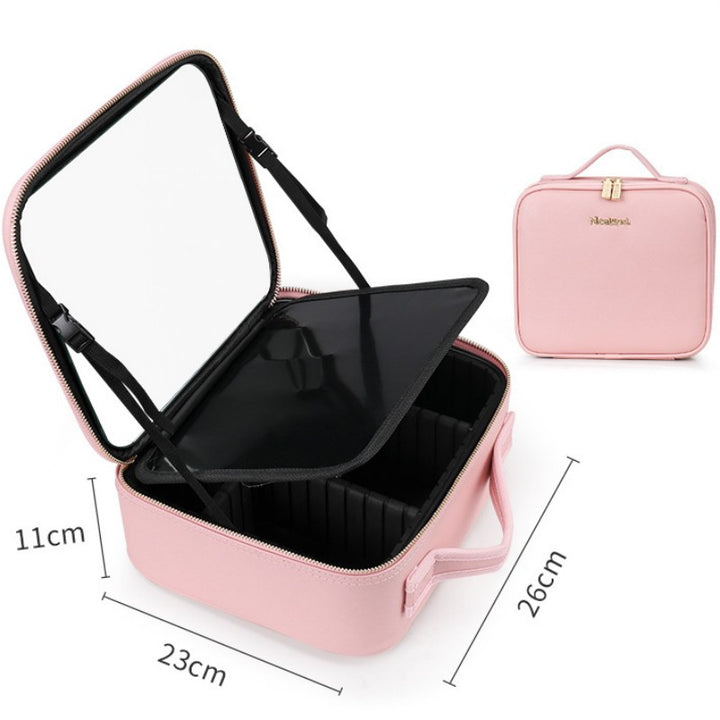 LED Cosmetic Case With Mirror