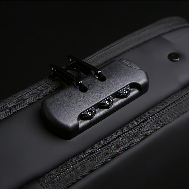 Men's Motorcycle Bag Code Anti-theft Chest Bag Men's Bag Shoulder Bag Sports Waist Bag Casual Multifunctional Messenger Bag