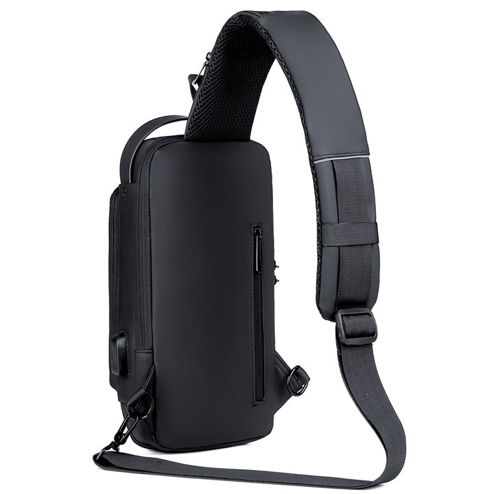 Men's Motorcycle Bag Code Anti-theft Chest Bag Men's Bag Shoulder Bag Sports Waist Bag Casual Multifunctional Messenger Bag